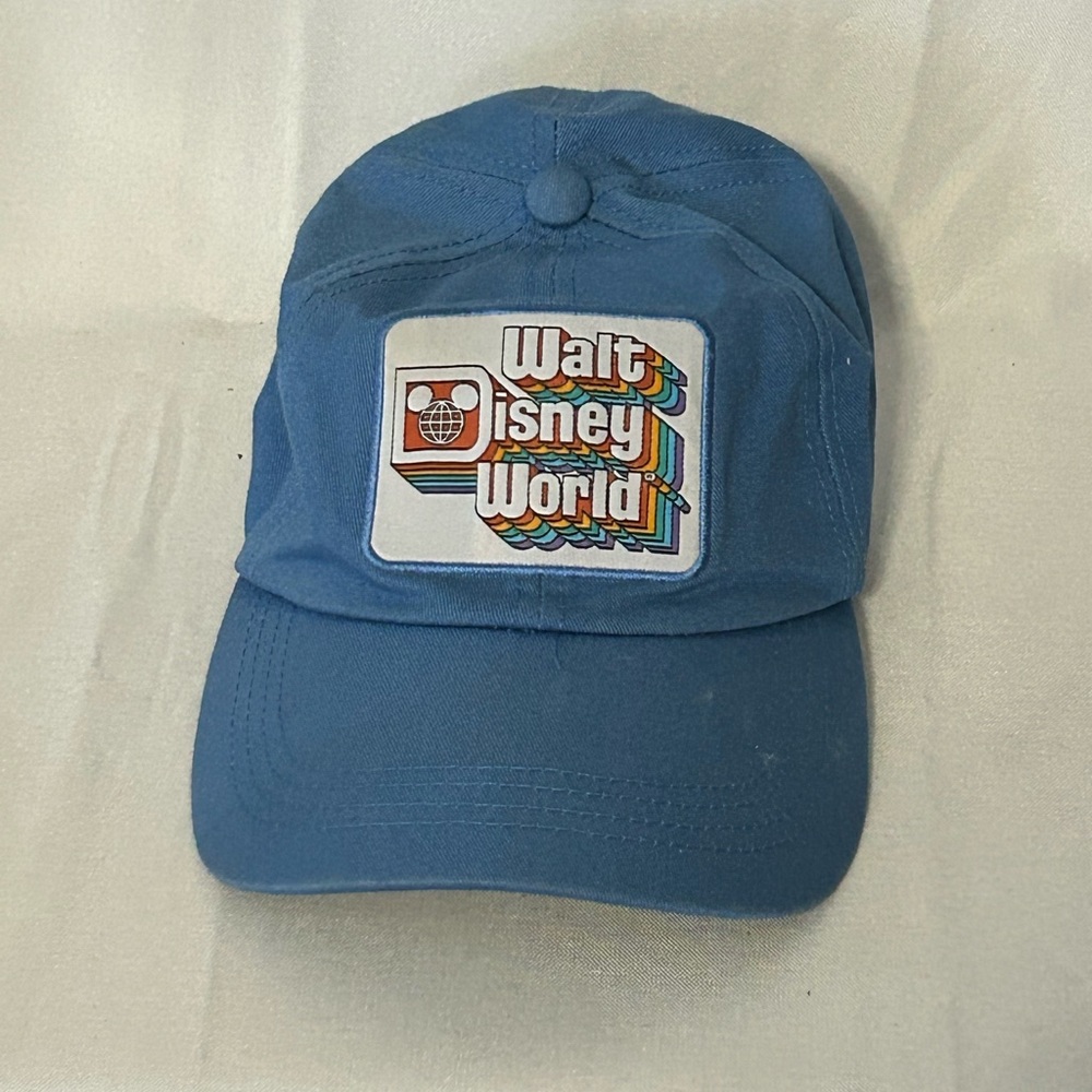 "Walt Disney World" retro stack logo adjustable baseball cap - Blue - Adult